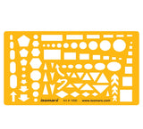 Isomars Technical Drawing Drafting Templates Set of 4 - with French Curves