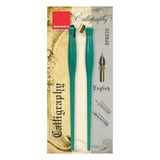Isomars Calligraphy Pen Set with 2 Holders, 3 Nibs & Brass Flange for English, Copperplate and decorative calligraphy