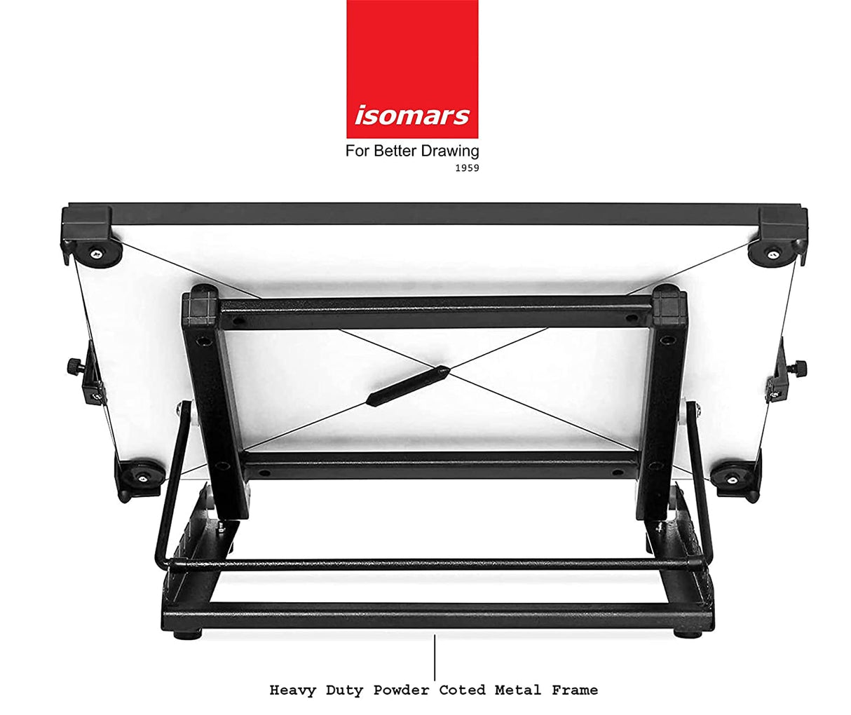 Isomars Drawing Board Table Model Kit Combo with 5 Adjustable Working Angles - A2 Size - 18.5" x 25"(Adjustable-Set of 3)