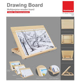 Isomars Wooden Board 14" x 20" with Wooden T-Square Combo - Drawing & Drafting Board & Wooden T-Scale Combo for Architecture and Engineering