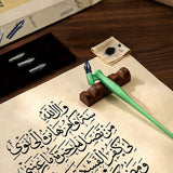Isomars Calligraphy Pen Set with 2 Holders, 4 Nibs & Plastic Flange for Copperplate, Arabic and Gothic calligraphy