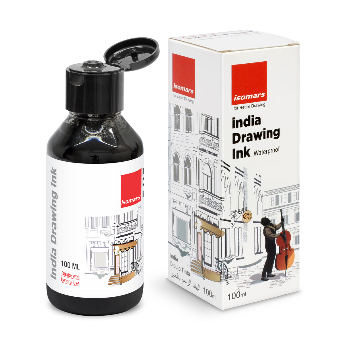 India Waterproof Drawing Ink - Black - 100ML