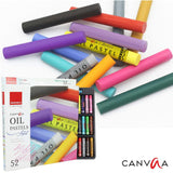 Isomars Oil Pastels, 52 Vibrant Shades, Professional Artist Drawing Set
