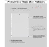 Isomars Transparent Document Sleeves Set of 12 - A2 Size