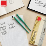 Isomars Calligraphy Pen Set with 2 Holders, 3 Nibs & Brass Flange for English, Copperplate and decorative calligraphy