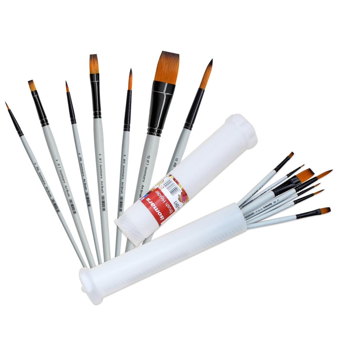 Artists Brush Set- 7 Brushes with Holder