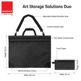 Isomars A2 Art Carry Bag with Tool Pouch | Drawing Portfolio Bag