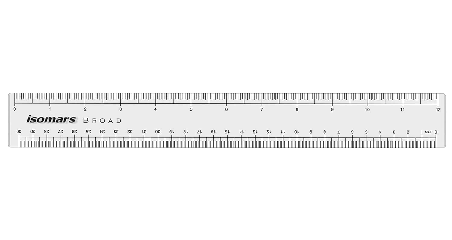 Clear Plastic Multifunction Technical Design Ruler for Students and Professionals