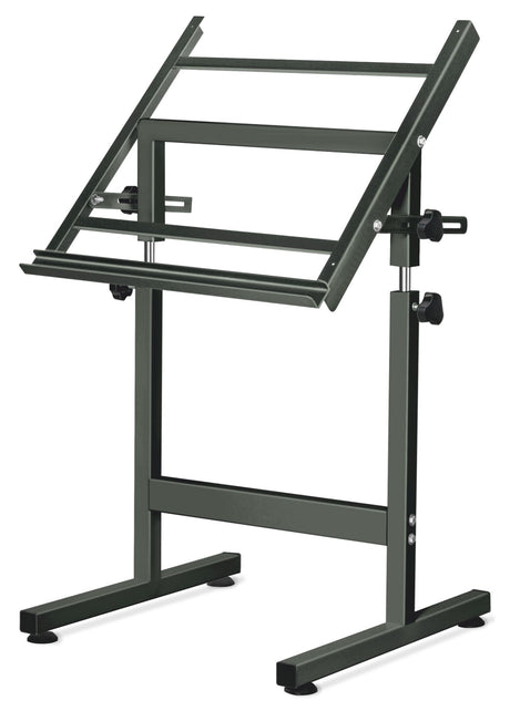 Isomars Scholar Drawing Table Stand With A1 Double-Sided Laminated Drawing Board | Height Adjustable 34.5–47 Inches | 0–180° Tilting Drafting Table for Artists, Architects & Designers(Green) - Isomars