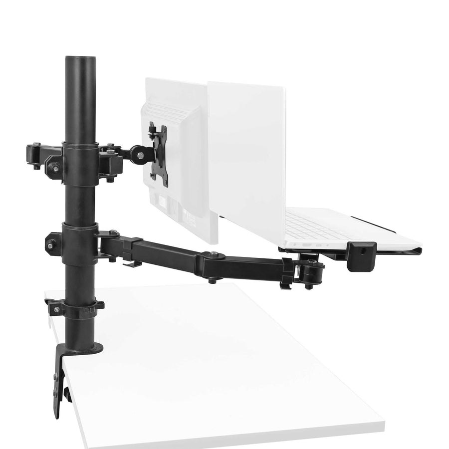 Isomars Laptop and Monitor Table Stand - Adjustable Height & Angles and Sides (Laptop & Monitor Mount)