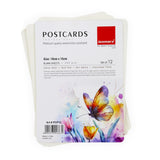 Isomars Watercolour Postcards 10x15cm, 300 GSM, Pack of 12