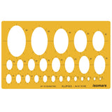 Isomars Isometric Ellipse Shapes Template 35°16' (Art No. 1510E) | Technical Drawing Stencil with 2-50mm Ellipses | Engineering, Architecture, Drafting & Design Tool