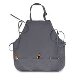 Isomars Canvas Painter's Apron with Adjustable Strap & Tool Pockets for brushes, tools, and art supplies
