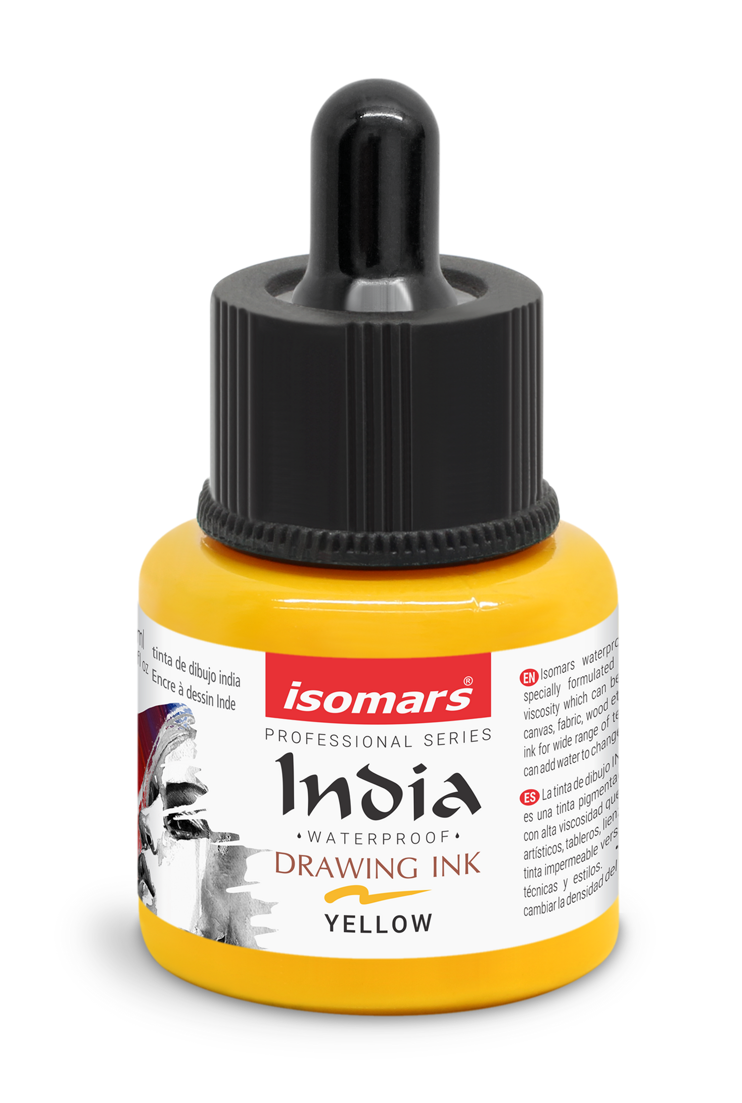India Waterproof Drawing Ink with Dropper - 35ml -