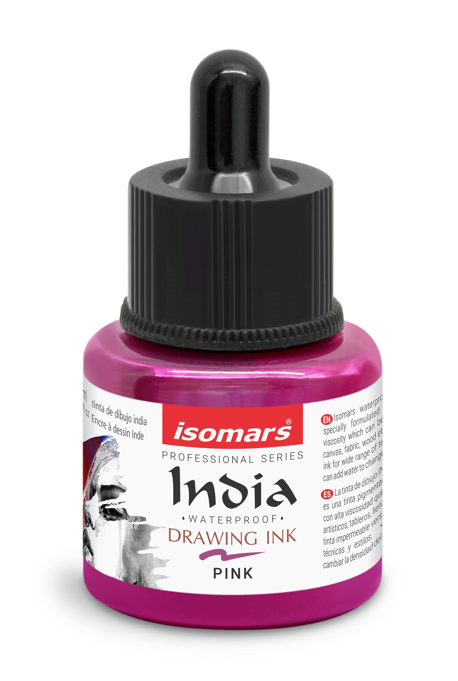 India Waterproof Drawing Ink with Dropper - 35ml -
