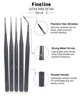 Fine Detailing Art Brush Set For Artists Students And Hobby Painters