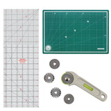 Isomars A3 Self-Healing Cutting Mat with 18 Inch Quilting Ruler & Rotary Cutter Set | Fabric Cutting Kit for Sewing, Tailoring, Quilting, Patchwork, Fashion Designing & Crafts
