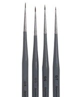 Isomars Fineline Micro Spotter Brush Set Of 4 For Miniature Art And Fine Detailing