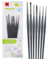 Isomars Fineline Spotter Brush Set Of 7 For Miniature Painting And Fine Detailing