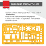 Isomars Architect Templates | Drawing Drafting Template | 1:50 | 1:100 | 1:200 | for Architecture, Furniture, House Planning | Hoise Blueprint & Mapping | Interior Designing