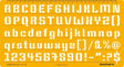 Isomars Lettering Stencil 110 with Uppercase Lowercase and Number Characters