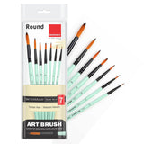 Isomars Paint Brushes Round Brush Set of 7 Professional Synthetic Artist Brushes