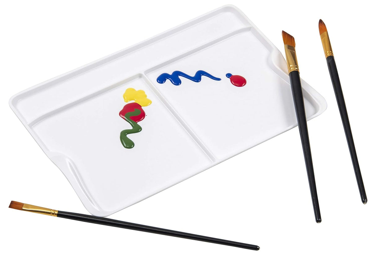 Isomars Peel Off Colour Palette with Free Painting Knife | Plastic Paint Mixing Tray for Acrylic, Oil & Watercolor Painting | Reusable Non-Stick Artist Palette – 35 x 23 cm