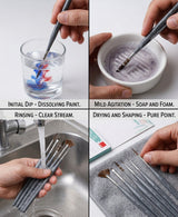 Isomars Professional Brush Collection for Ink Acrylic Watercolor and Craft Art