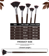 Isomars Professional Fan Brush Collection For Decorative Painting And Mixed Media Art