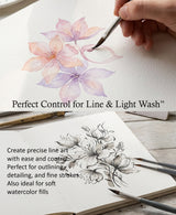Isomars Professional Petal Brushes For Watercolor Acrylic And Creative Artwork