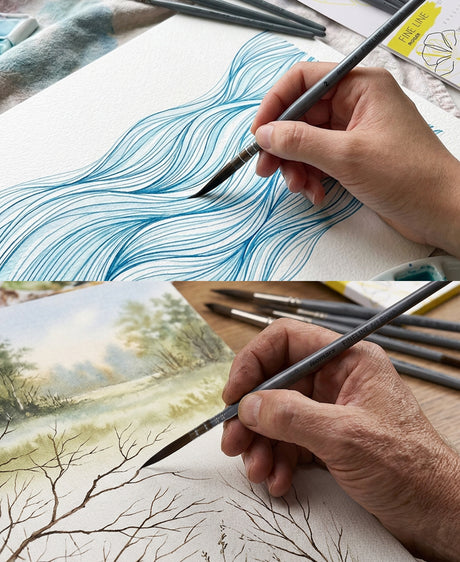 Isomars Professional Rigger Brushes For Illustration Decorative Art And Craft Painting