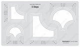 Isomars Quilting Template 3 Steps for Quilt Top Stitching Designs