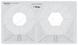 Isomars Quilting Template 7 Steps for Circle and Hexagon Patchwork Shapes