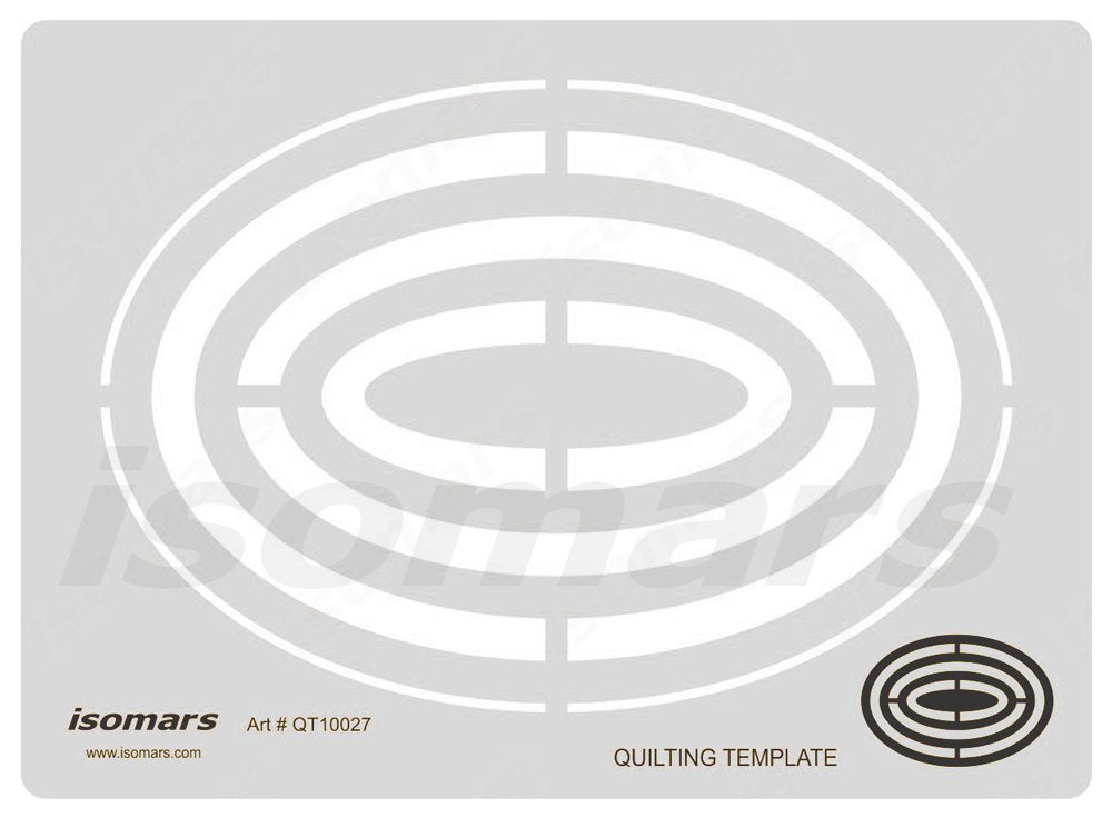 Isomars Quilting Template Article 5 Transparent Acrylic Design Stencil