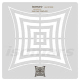 Isomars Quilting Template Sewing Design Tool Transparent Acrylic Stencil