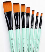 Isomars Smooth Finish No Streak Flat Artist Brush Collection