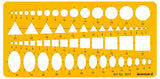 Isomars Technical Drawing Ruler Combo for Parallel Lines Angles Circles and Squares
