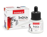 Isomars Waterproof Drawing Ink with Dropper 35ml White India Ink Bottle