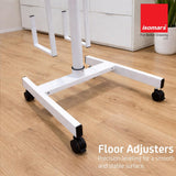 Isomars White Office Standing Desk for Work From Home and Productivity Setup