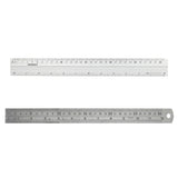 Isomars 12 Inch Aluminium Cutting Ruler & 12 Inch Stainless Steel Scale Combo | Dual Side CM & Inch Markings | Precision Measuring Rulers for Drawing, Drafting, Craft, Office & School Use
