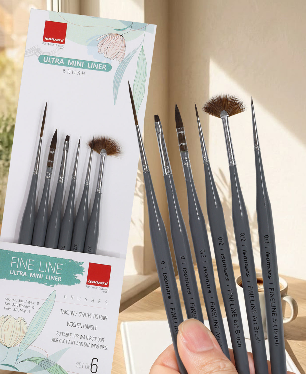Professional Fine Detail Paint Brushes for Miniature Art and Illustration