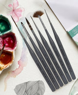 Liner Rigger Fan Mop and Spotter Brushes for Precision Creative Techniques