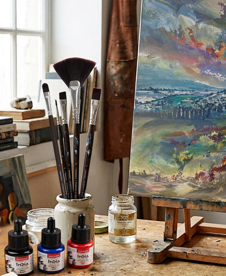 Multi-Purpose Professional Paint Brush Collection For Mixed Media And Decorative Art