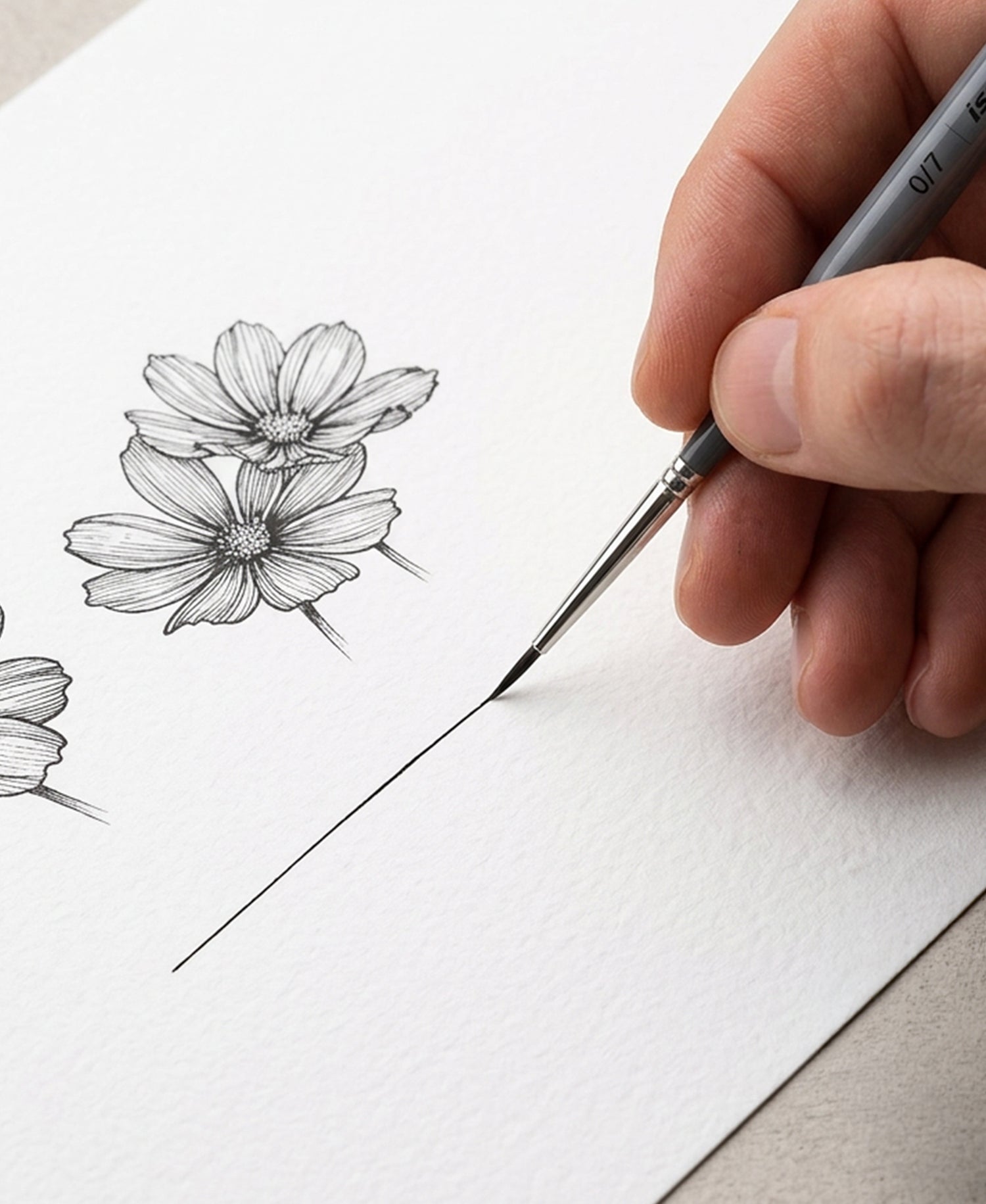 Precision Micro Spotter Brushes For Model Painting And Decorative Illustration