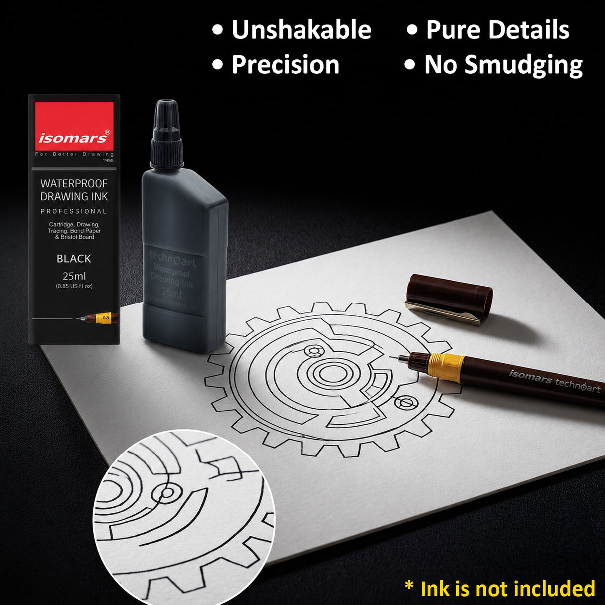 Professional 0.6mm Fineliner Technical Pen for Architecture and Engineering Work