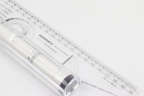 Professional Multifunction Rolling Geometry Ruler for Technical Design Students