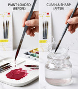 Professional Synthetic Hair Detail Brushes For Fine Line Art And Illustration