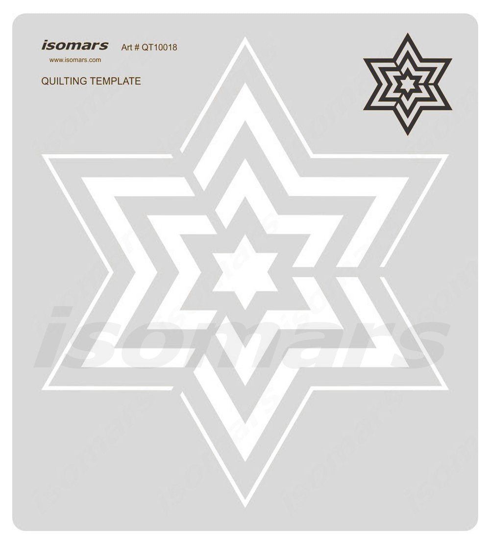 Isomars Quilting Template Article 7 – 3 mm Thick Acrylic Patchwork & Apparel Design Stencil | Transparent Fabric Cutting Tool for Beginners, Quilters & Costume Designers