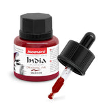 Quick Dry Fade Resistant Maroon Drawing Ink for Paper Canvas Fabric and Wood