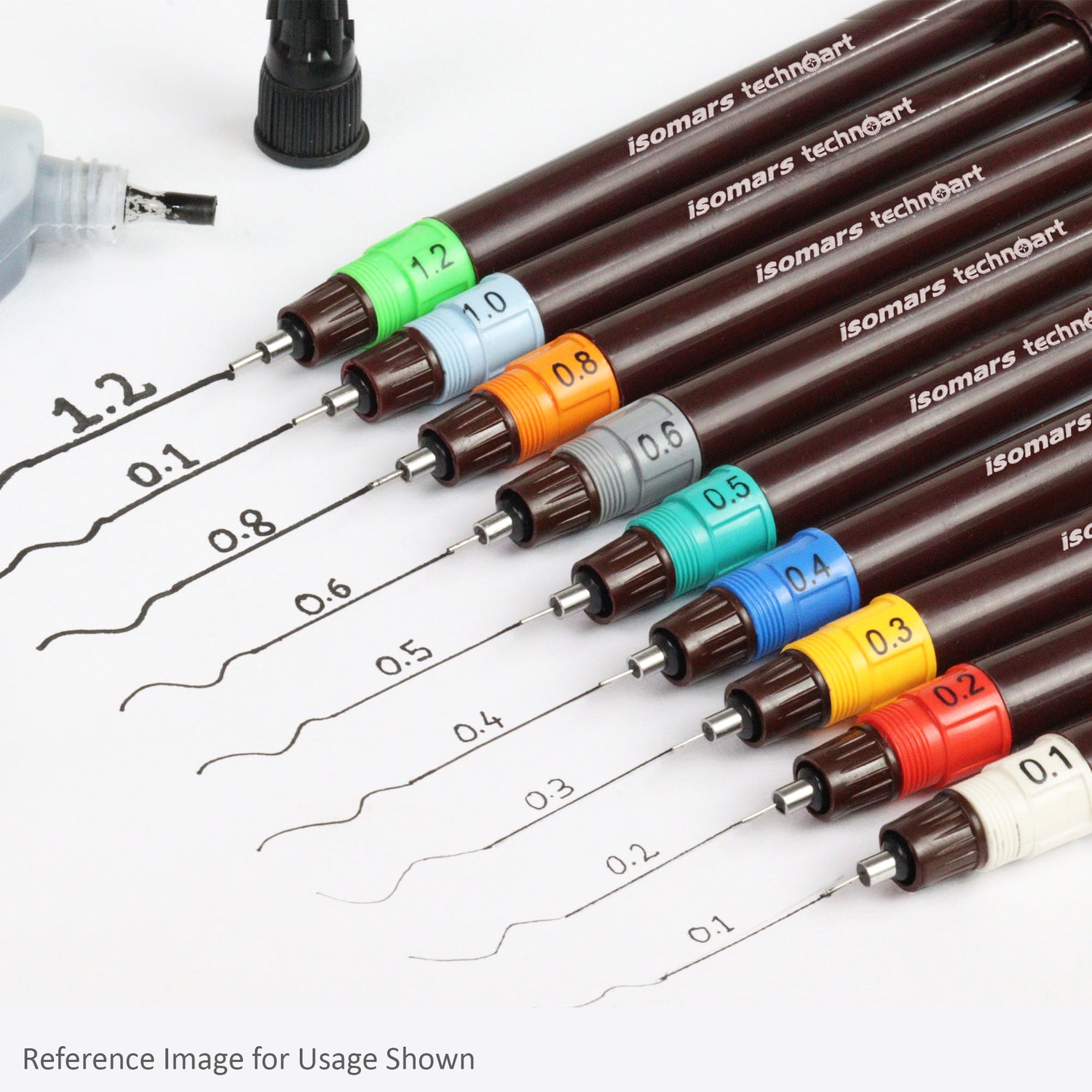 Refillable Technical Fineliner Pen for Artists Architects and Designers